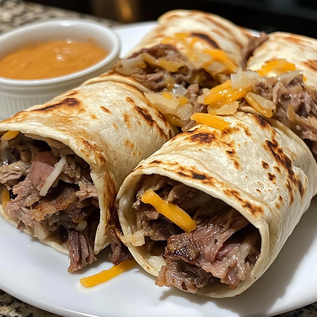 French Dip Tortilla Roll Ups - detail 1