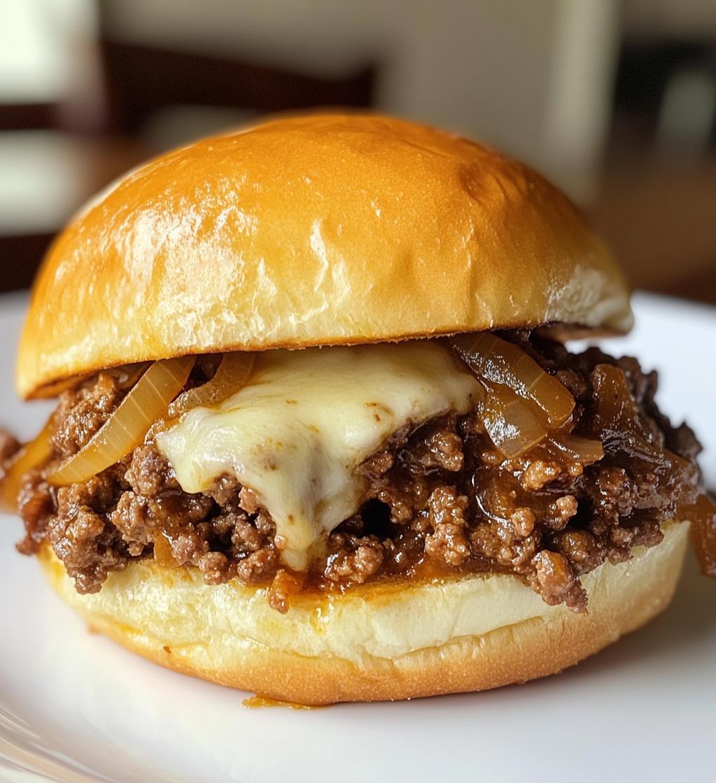 French Onion Meat Sloppy Joes - detail 1
