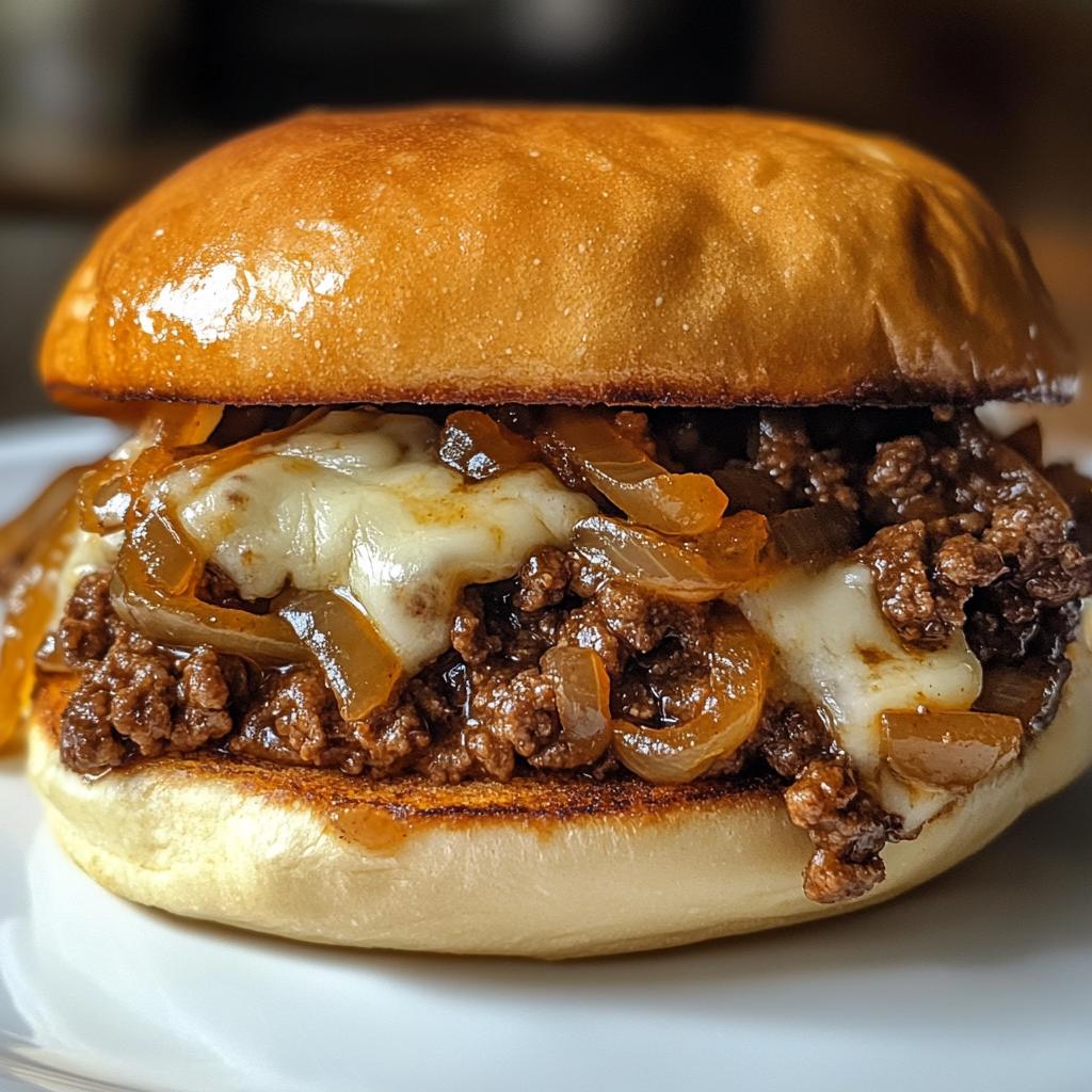French Onion Meat Sloppy Joes