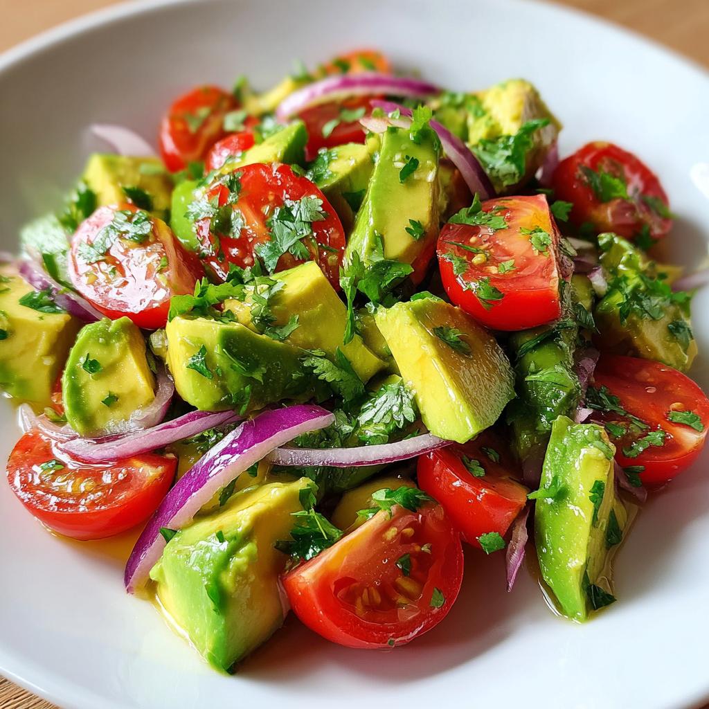 Fresh Avocado Salad with Lime Honey Dressing - detail 1