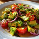 Fresh Avocado Salad with Lime Honey Dressing
