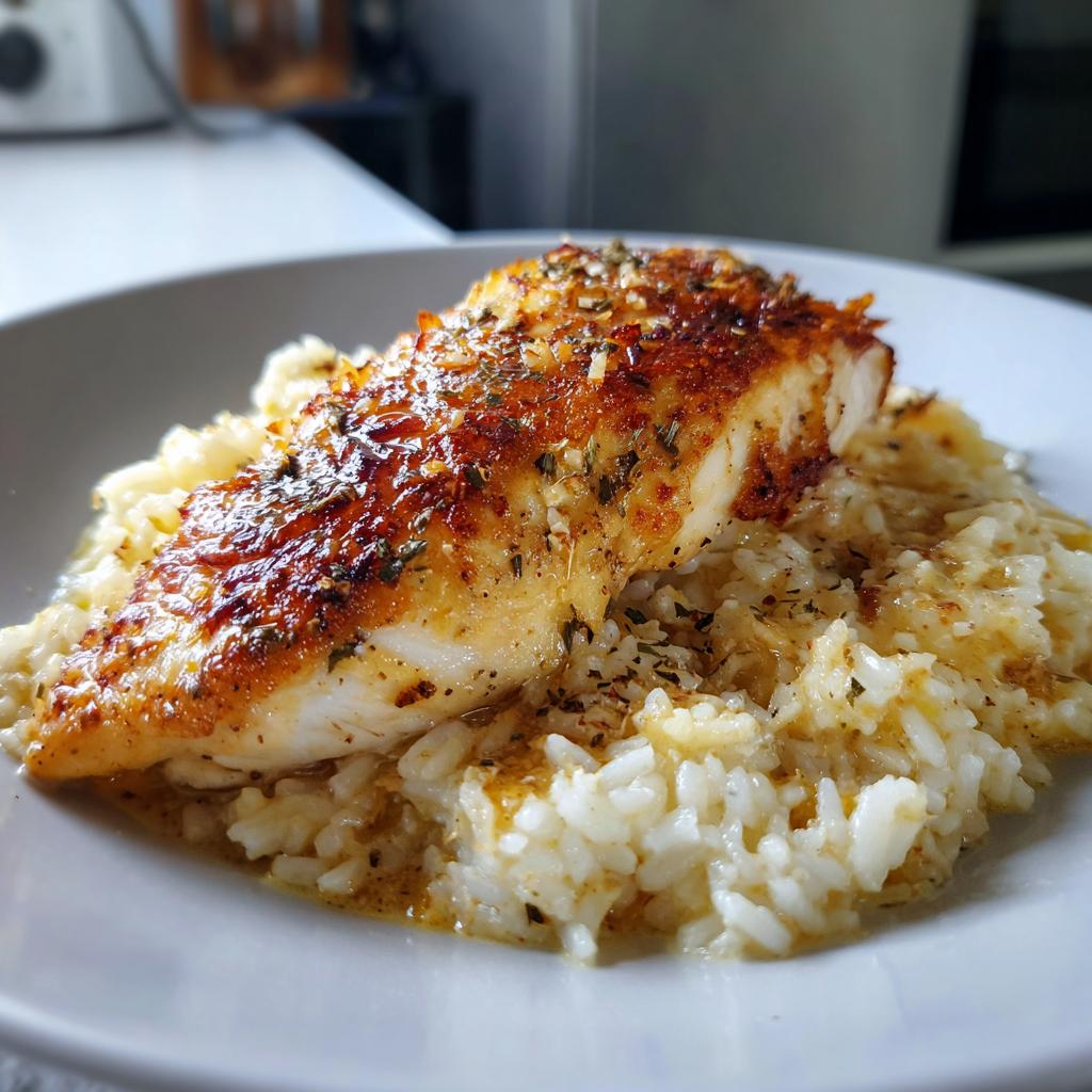 Garlic Butter Chicken with Parmesan Rice - detail 1