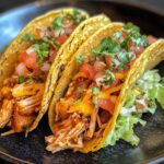 Garlic Butter Honey BBQ Chicken Tacos