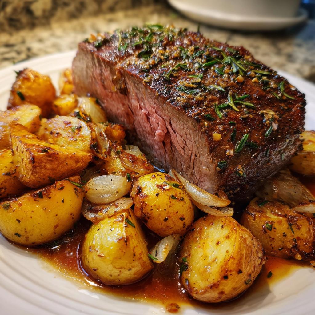 Garlic Herb Beef Roast with Potatoes