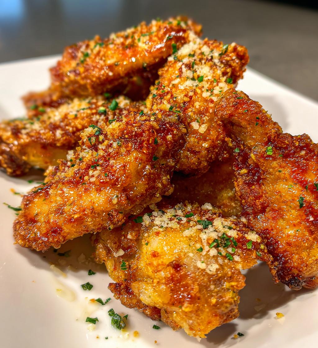 Garlic Parmesan Air-Fried Chicken Wings