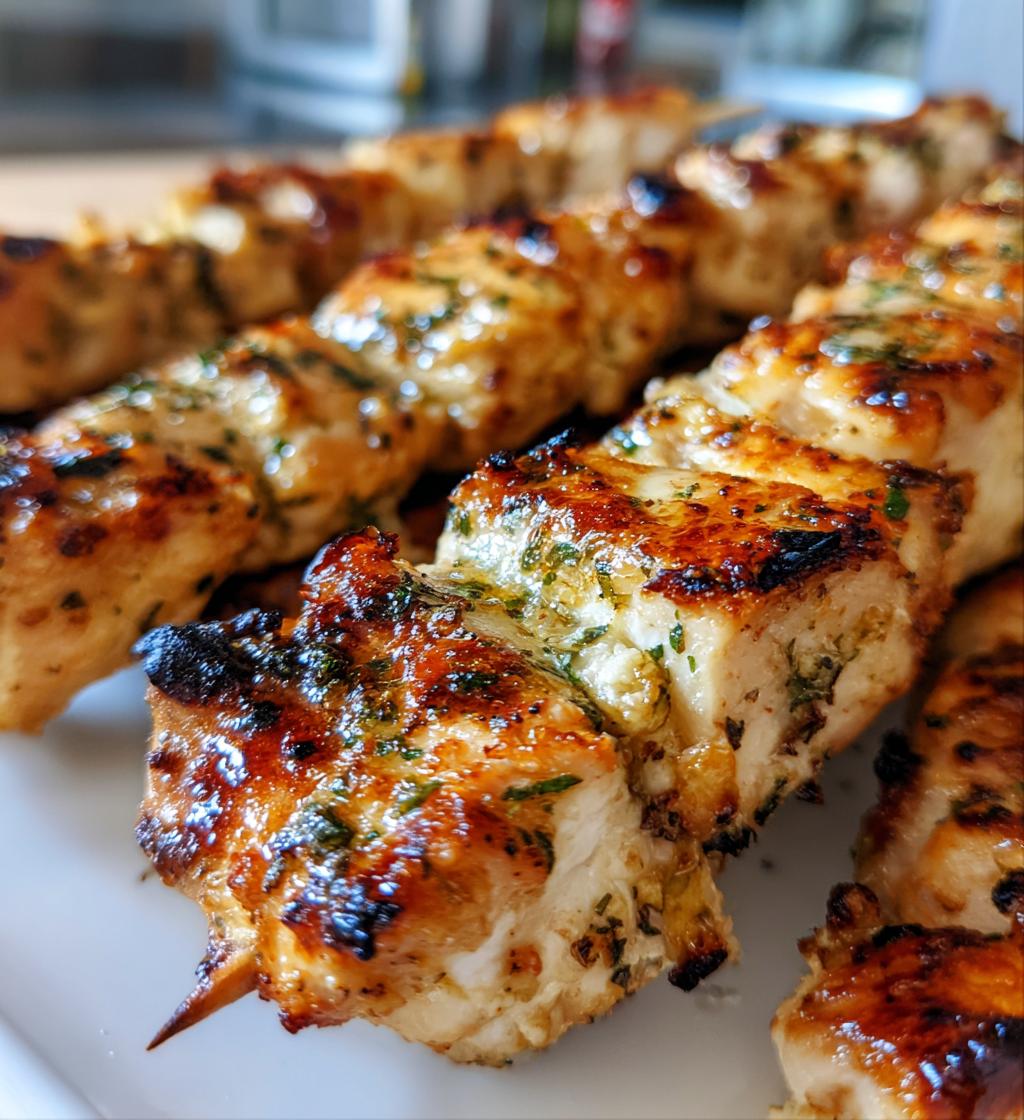 Garlic Parmesan Chicken Skewers Recipe: Juicy, Easy & Delicious!