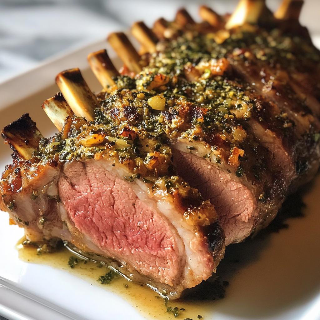Garlic Roasted Rack of Lamb with Butter Sauce RecipeCreamy Chicken Breast in Spinach Parmesan Sauce Recipe