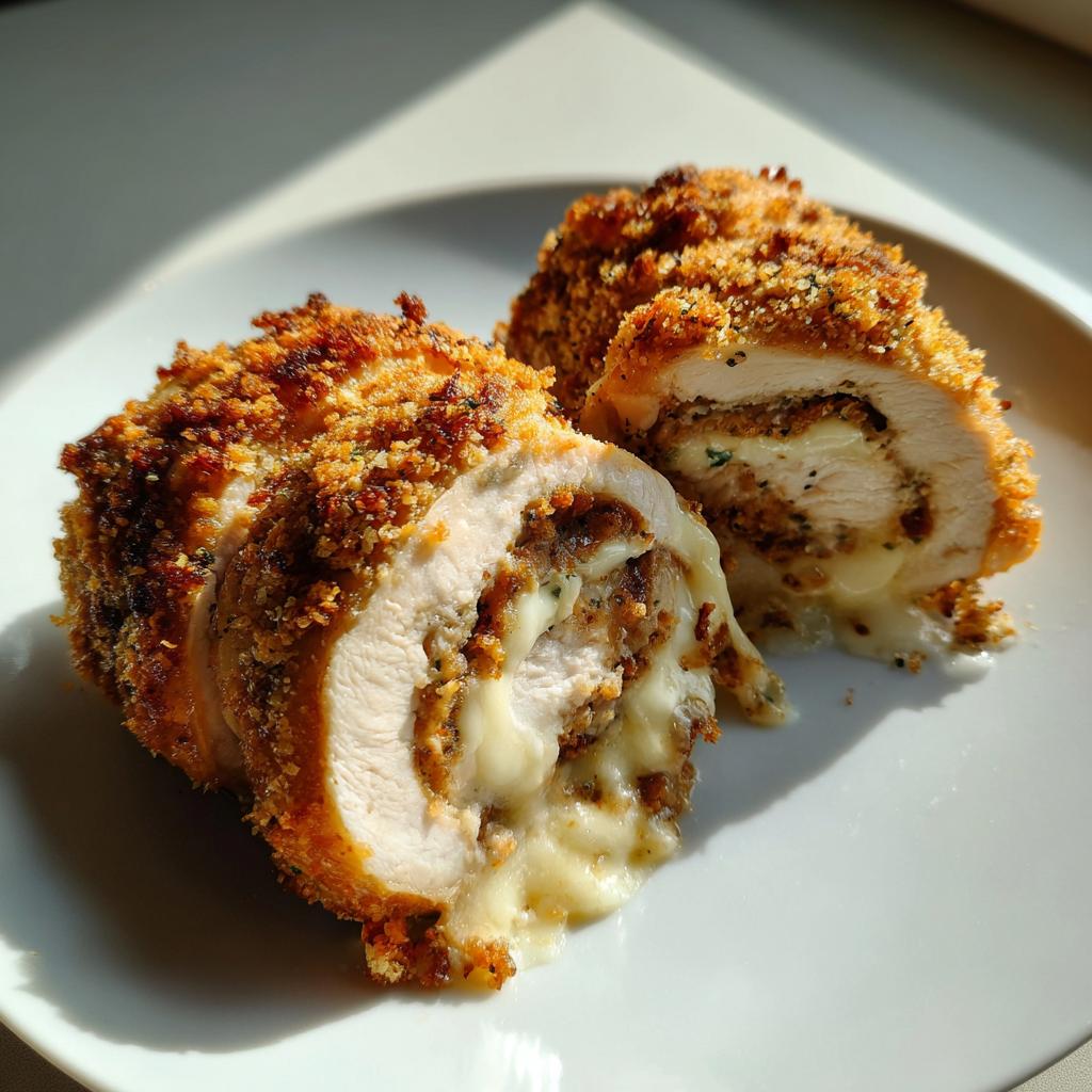 Garlic cheese chicken rolls