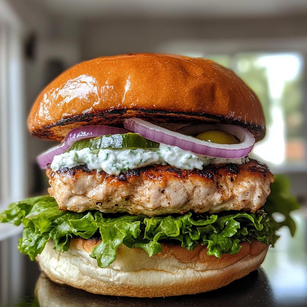 Greek Chicken Burger
