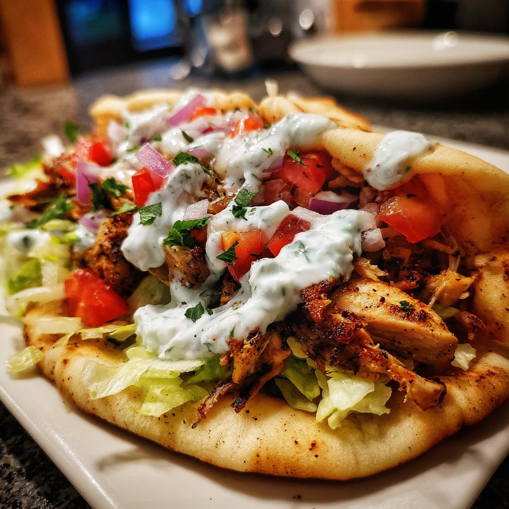 Greek Chicken Gyros with Homemade Tzatziki! - detail 1