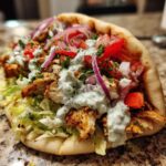 Greek Chicken Gyros with Homemade Tzatziki!