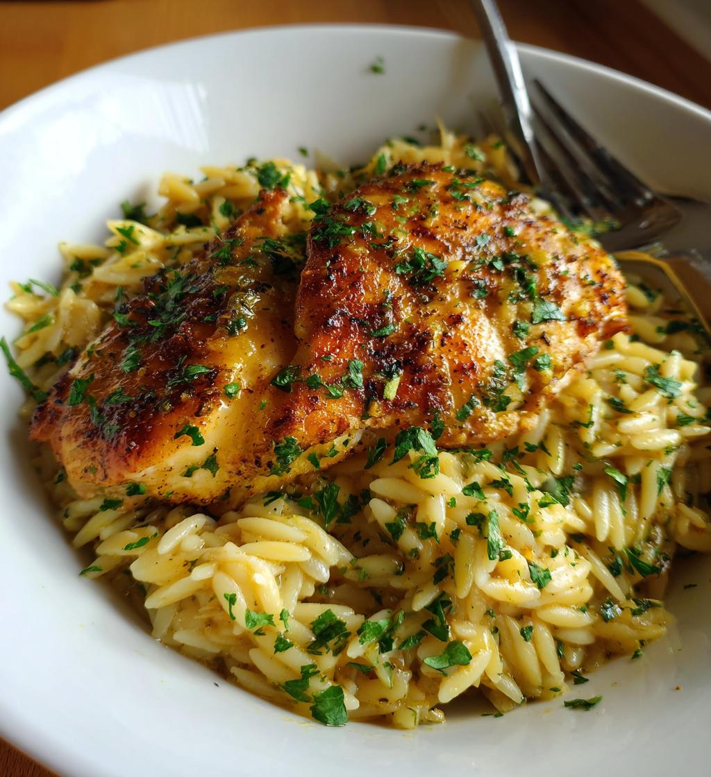 Greek Lemon Chicken and Orzo