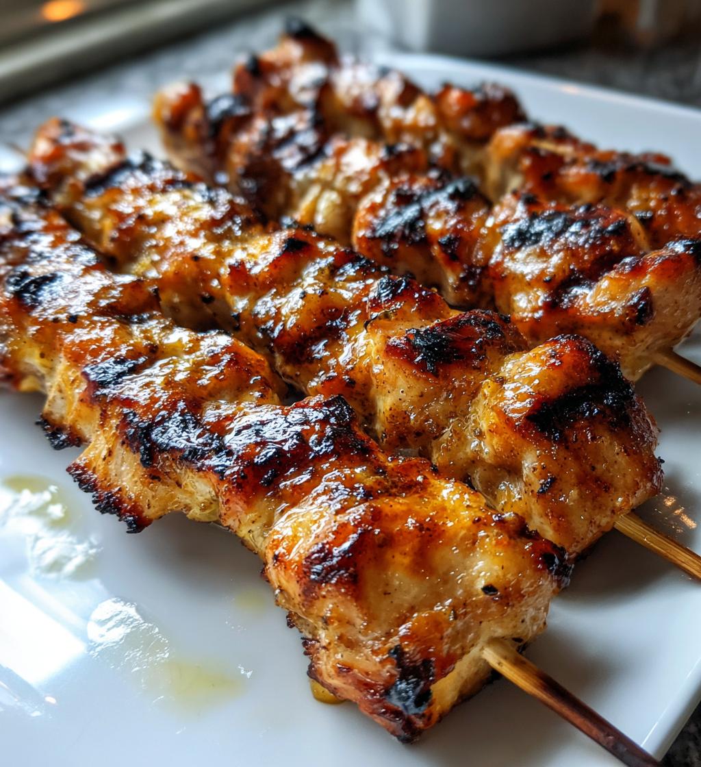 Grilled Thai Coconut Chicken Skewers - detail 1