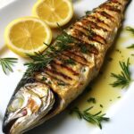 Grilled or Roasted Whole Mackerel with Lemon and Herbs