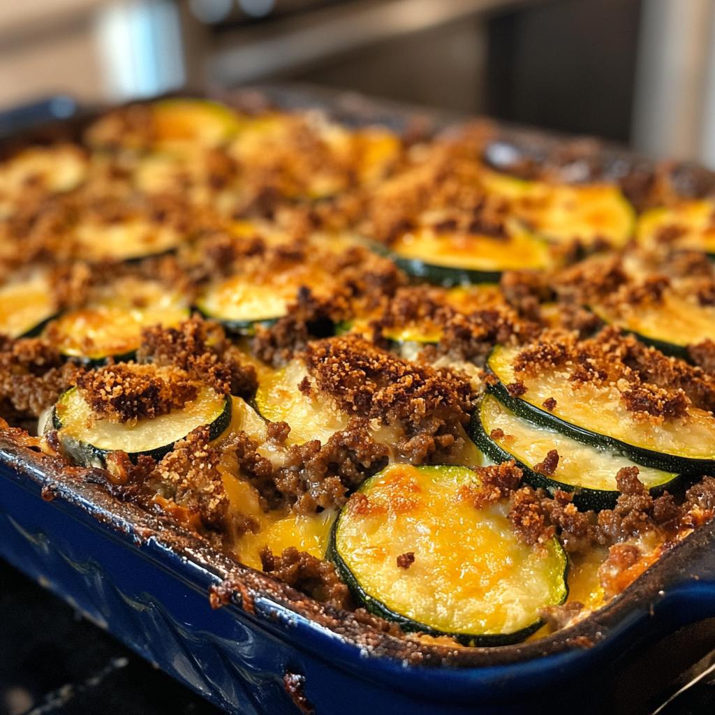 Ground Beef Zucchini Casserole Recipe for a Healthy, Hearty Dinner - detail 1