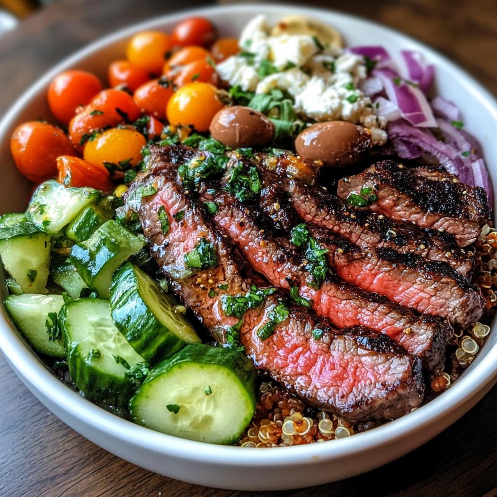 Healthy Steak Bowl Recipe Inspired by the Mediterranean Diet