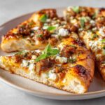 Hot Sausage Feta Honey Pizza