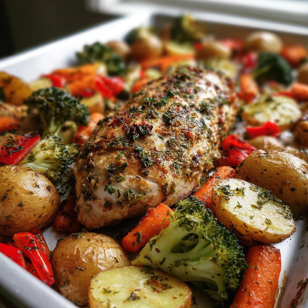 Insanely Good One-Pan Herb Chicken & Roasted Veggie Bake - detail 1