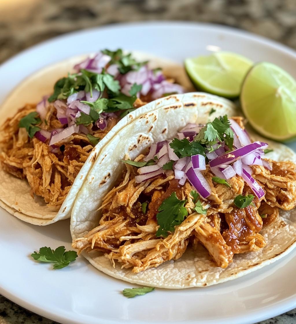 Instant Pot BBQ Chicken Tacos