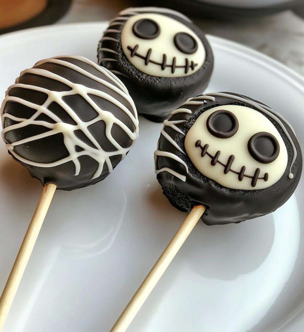 Jack Skellington Oreo Pops - detail 1