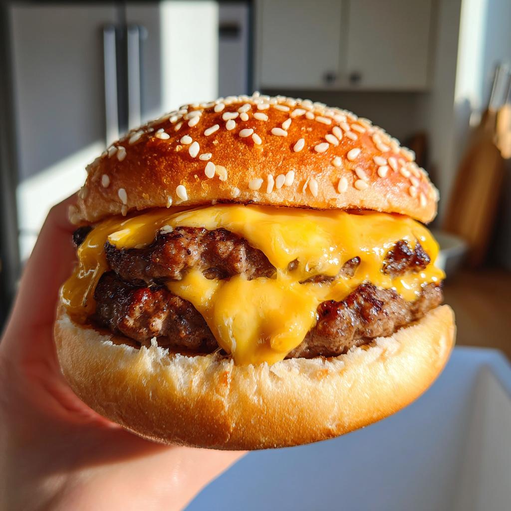 Juicy Beef Burgers with Cheese - detail 1