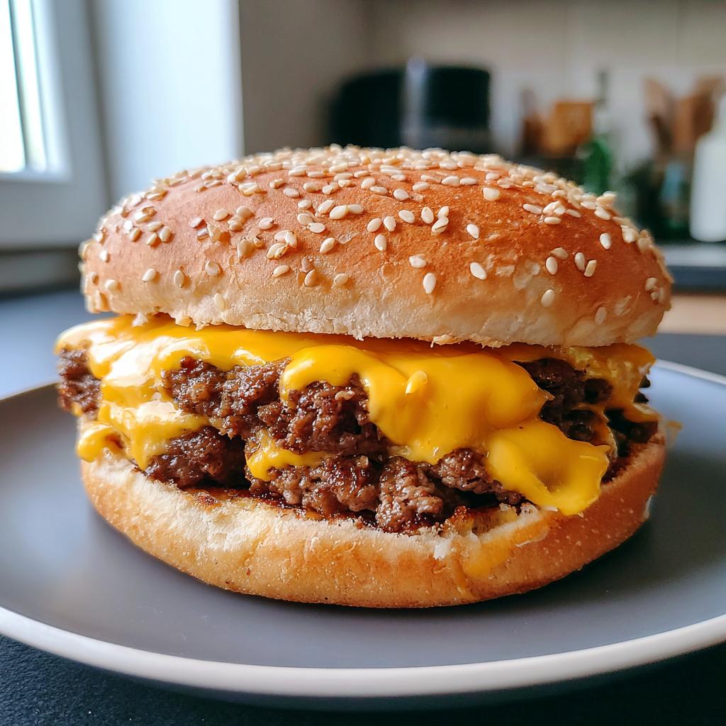 Juicy Beef Burgers with Cheese