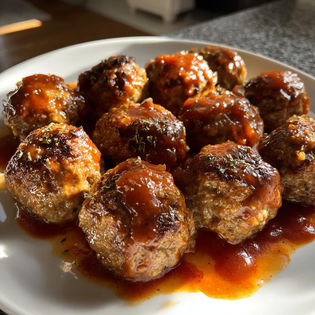 Juicy Beef Meatballs with Sauce