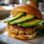 Juicy Chicken Burgers with Avocado