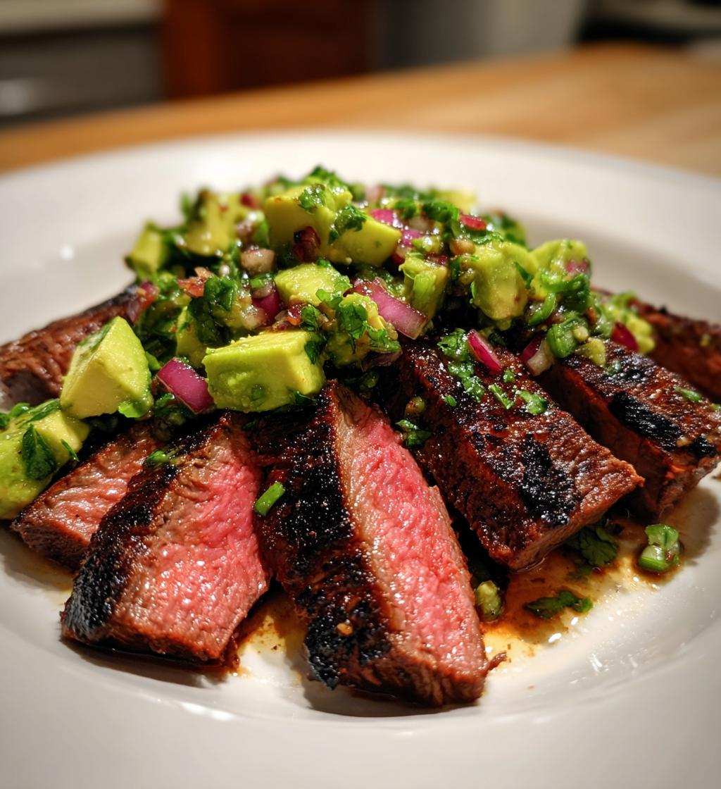 Juicy Chili-Lime Flank Steak with Avocado Salsa – A Flavor Explosion! - detail 1