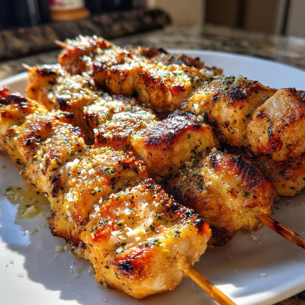 Juicy Garlic Parmesan Skewers - detail 1