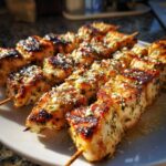 Juicy Garlic Parmesan Skewers