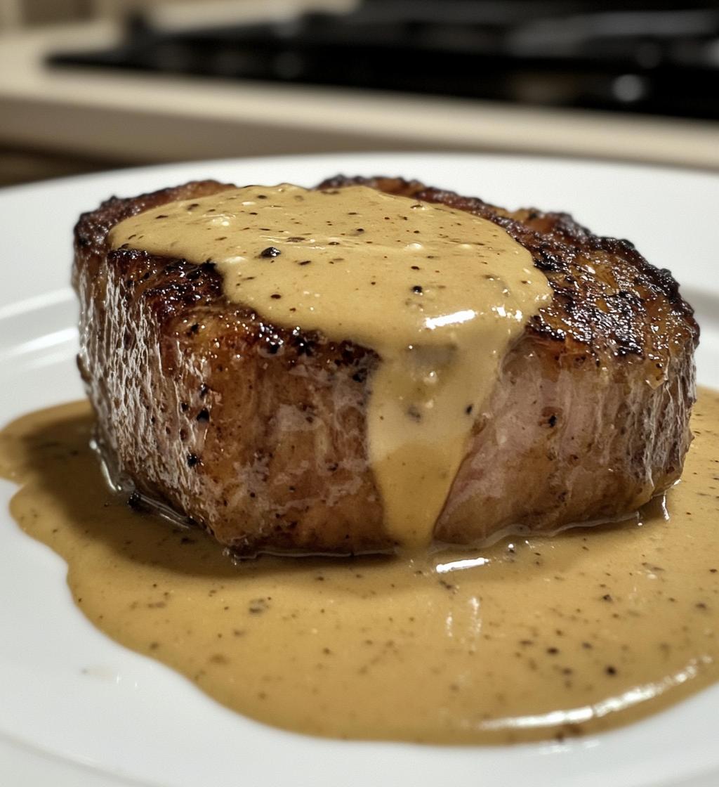 Juicy Steak with Creamy Garlic Sauce