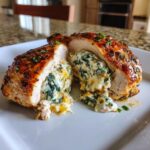Juicy stuffed chicken breast