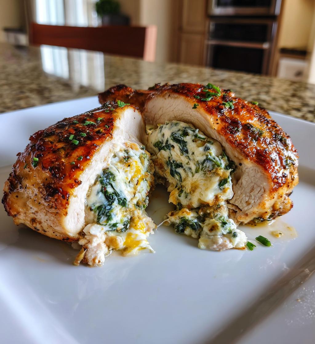 Juicy stuffed chicken breast
