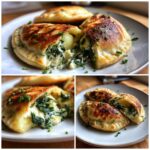 Kartoffeltaschen mit Spinat-Frischkäse – herzhaft & einfach gefüllt
