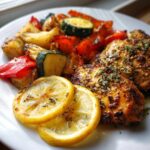 Lemon Garlic Chicken with Roasted Veggies