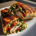 Lemon Oregano Chicken Wraps with Tabbouleh