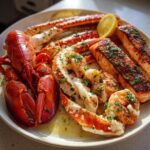 Lobster, Crab, and Cajun Salmon