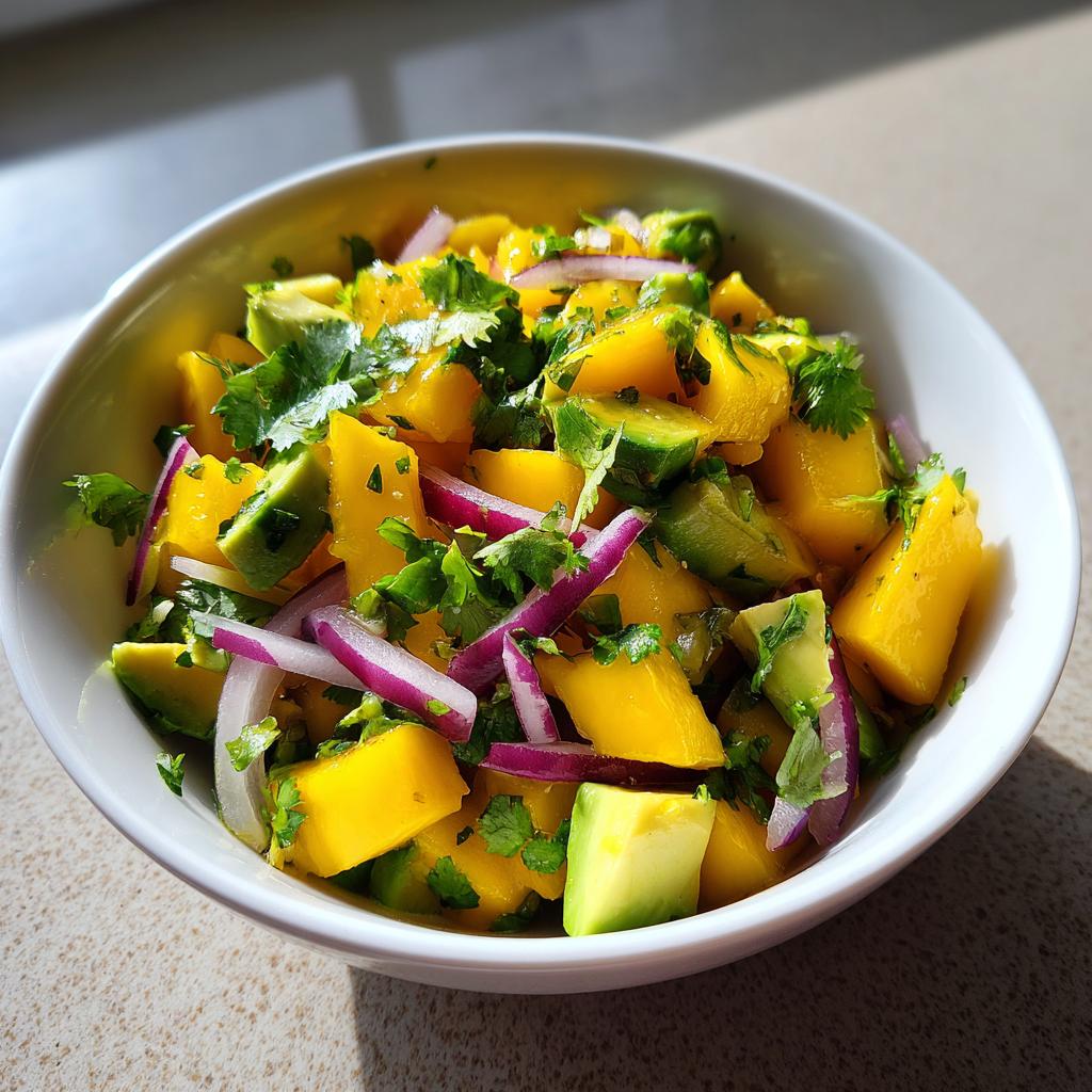 Mango and Avocado Salad - detail 1