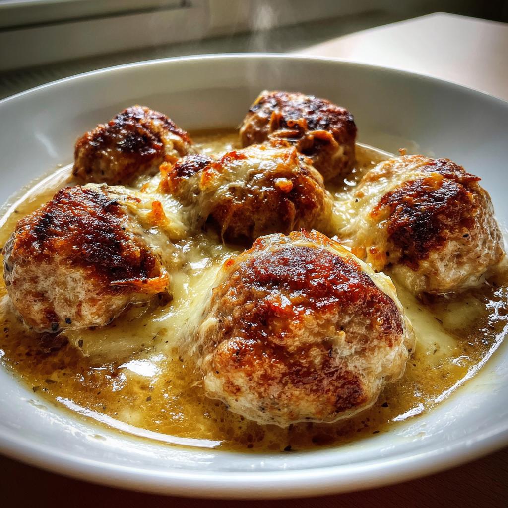 Meatballs with French Onion Soup
