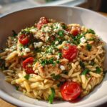 Mediterranean Creamy Chicken Orzo