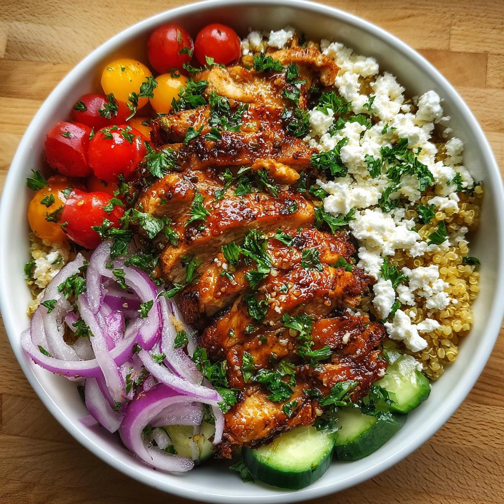 Mediterranean Lemon Chicken Bowls