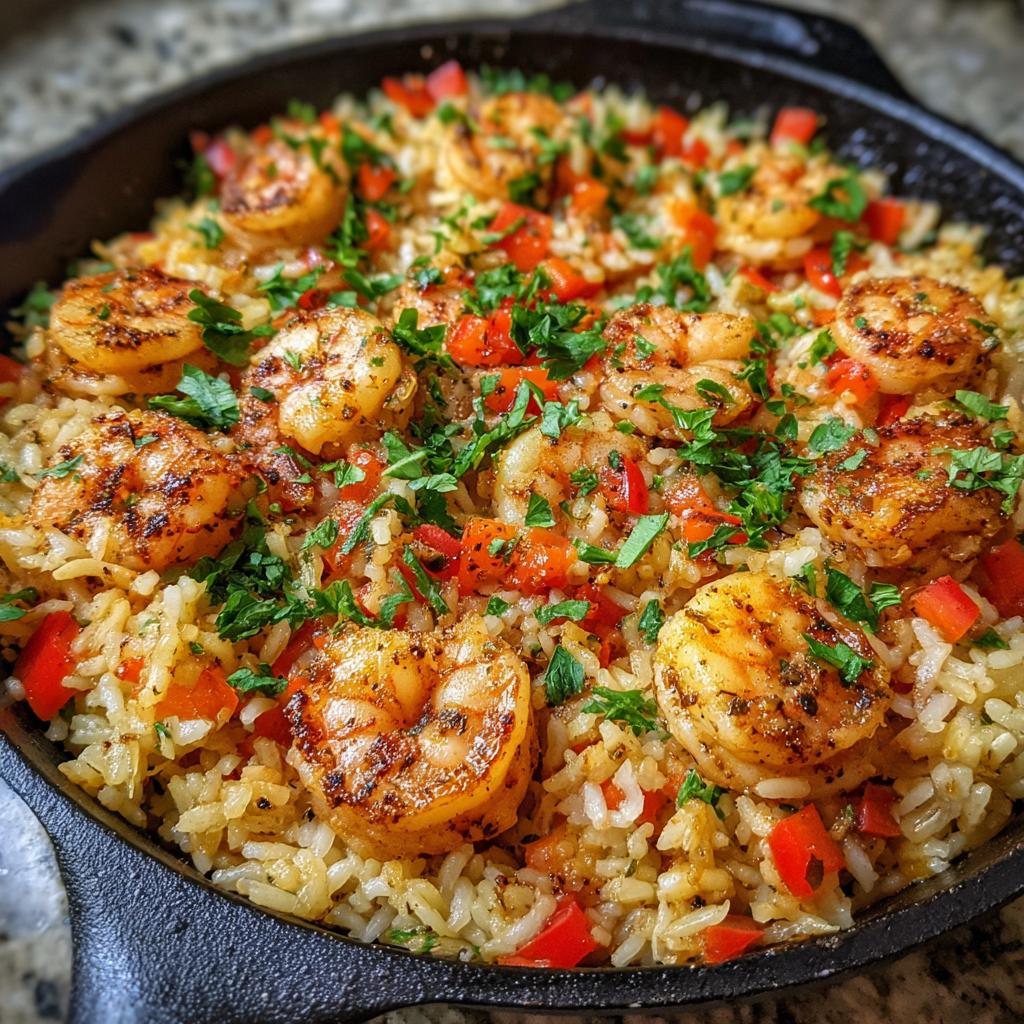 One-Pan Cajun Shrimp and Rice Skillet – Flavorful & Easy