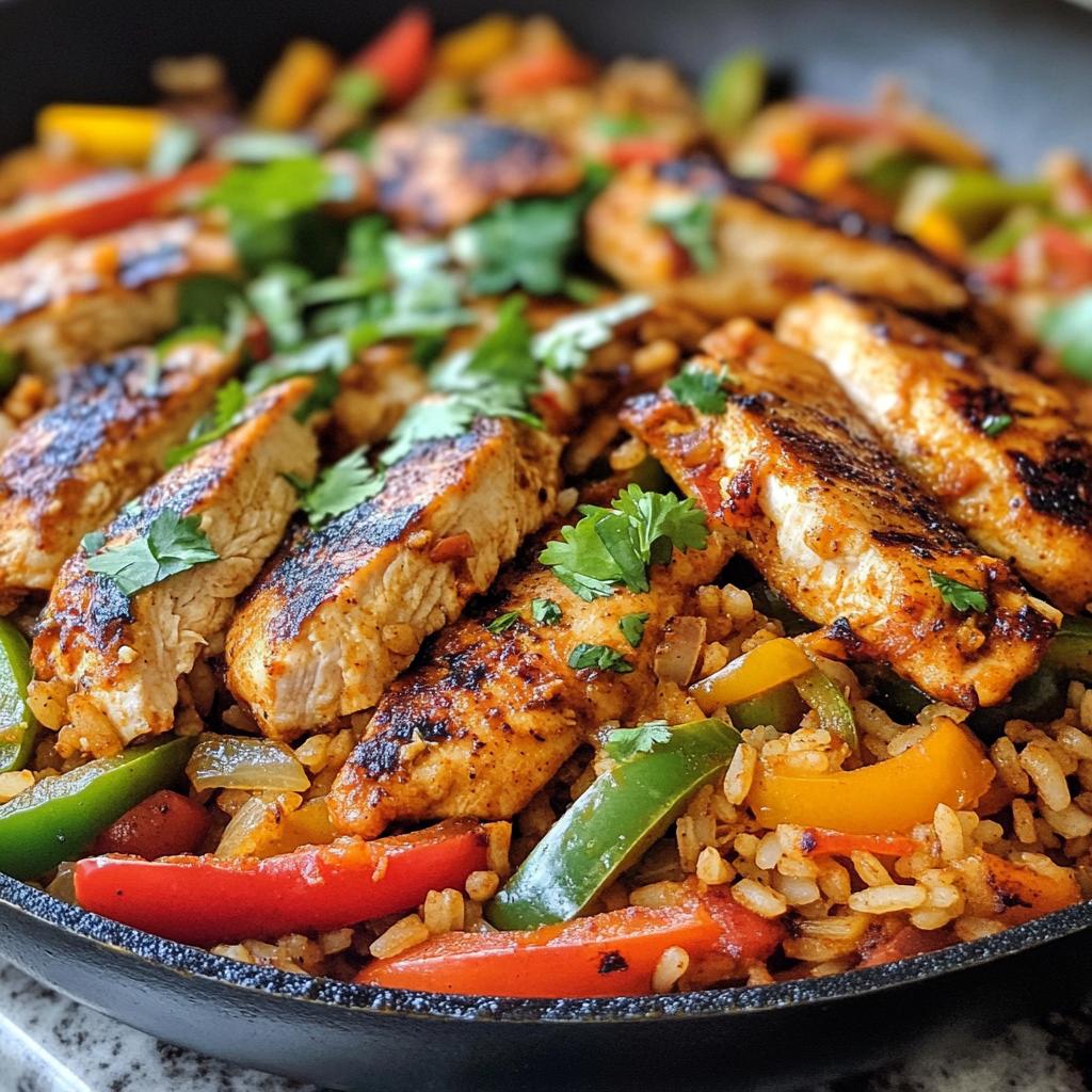 One-Pan Chicken Fajita Rice - detail 1