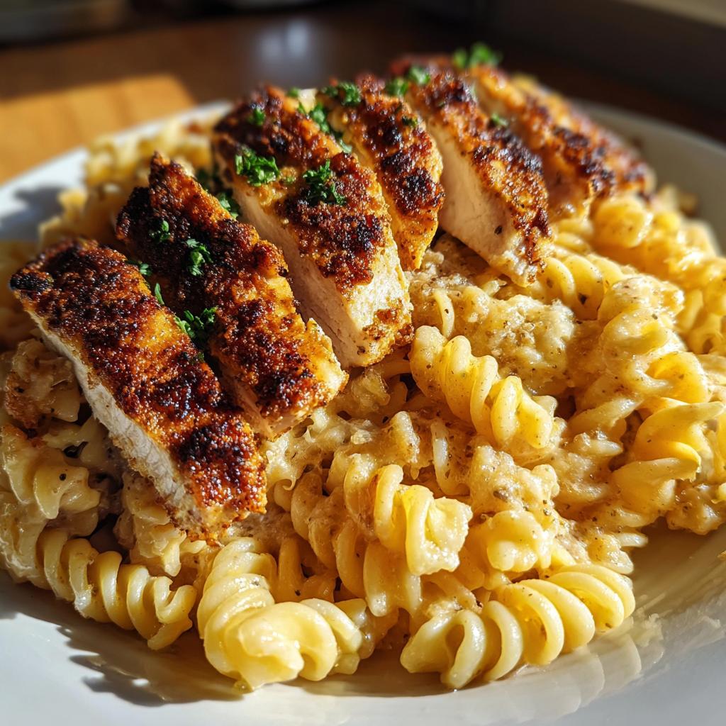 Parmesan Rotini with Cajun Garlic Butter Chicken - detail 1