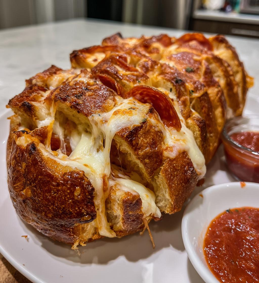 Pepperoni Pizza Pull-Apart Bread - detail 1