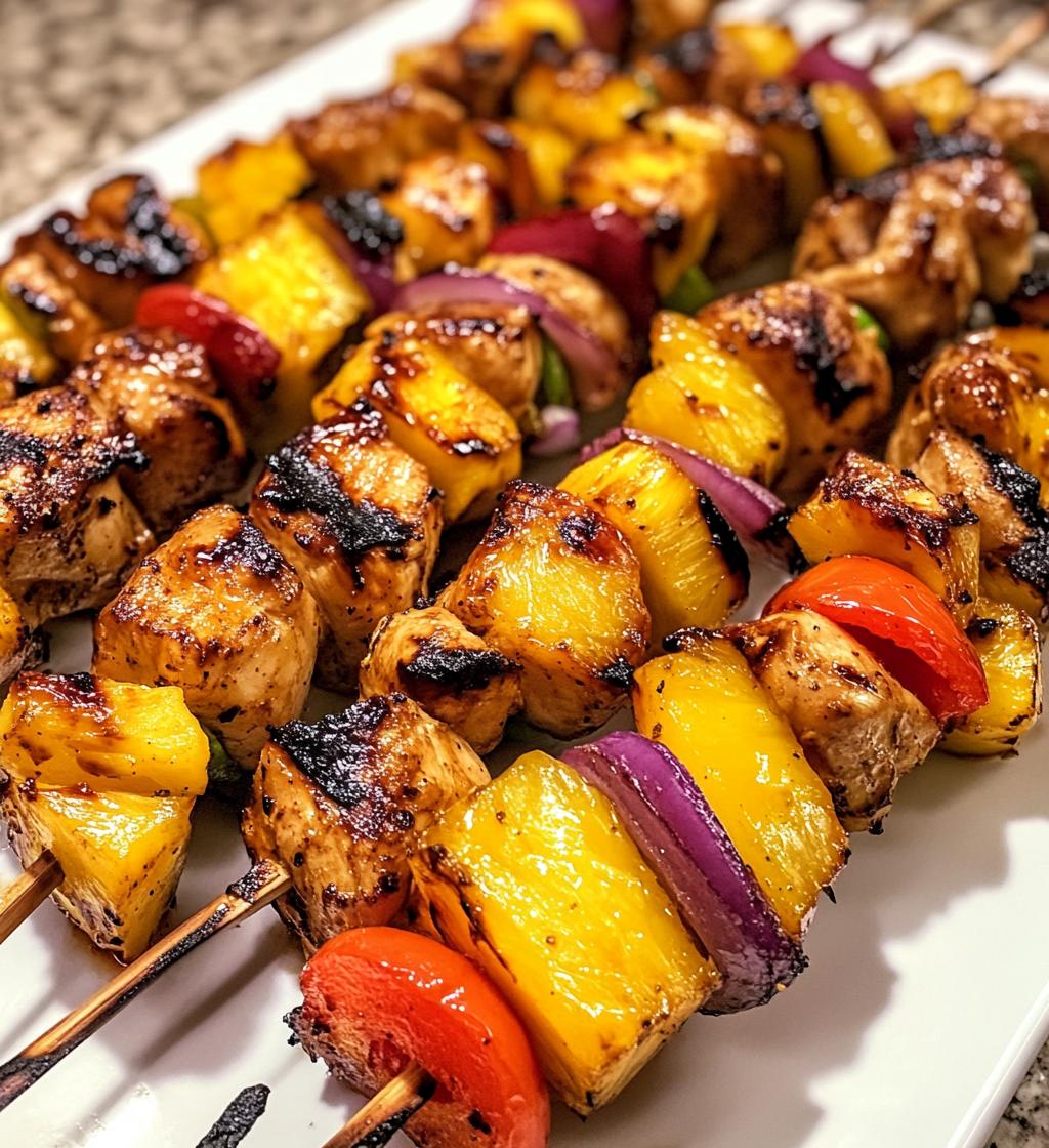 Pineapple Chicken Kabobs Recipe: Easy Grilled Summer Dinner - detail 1