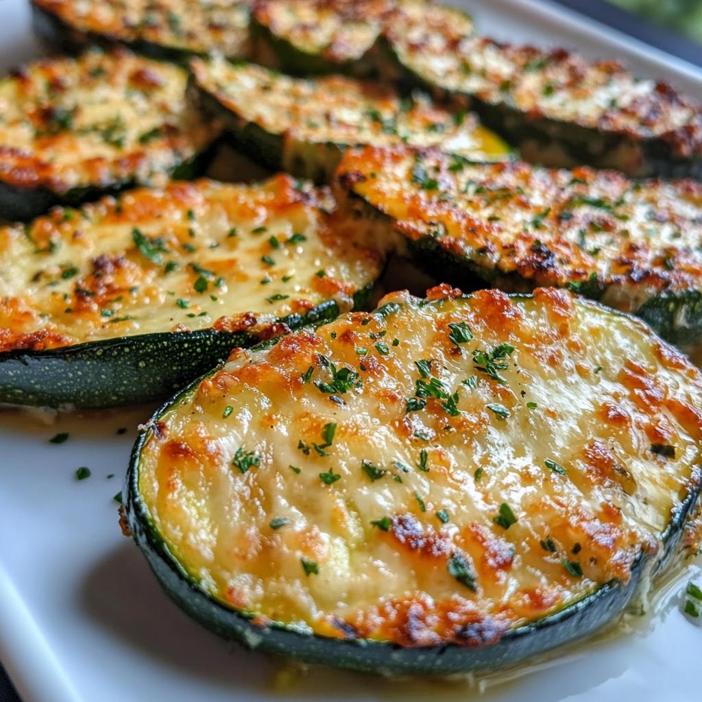 Savory Zucchini Steaks with Garlic and Cheese Delight