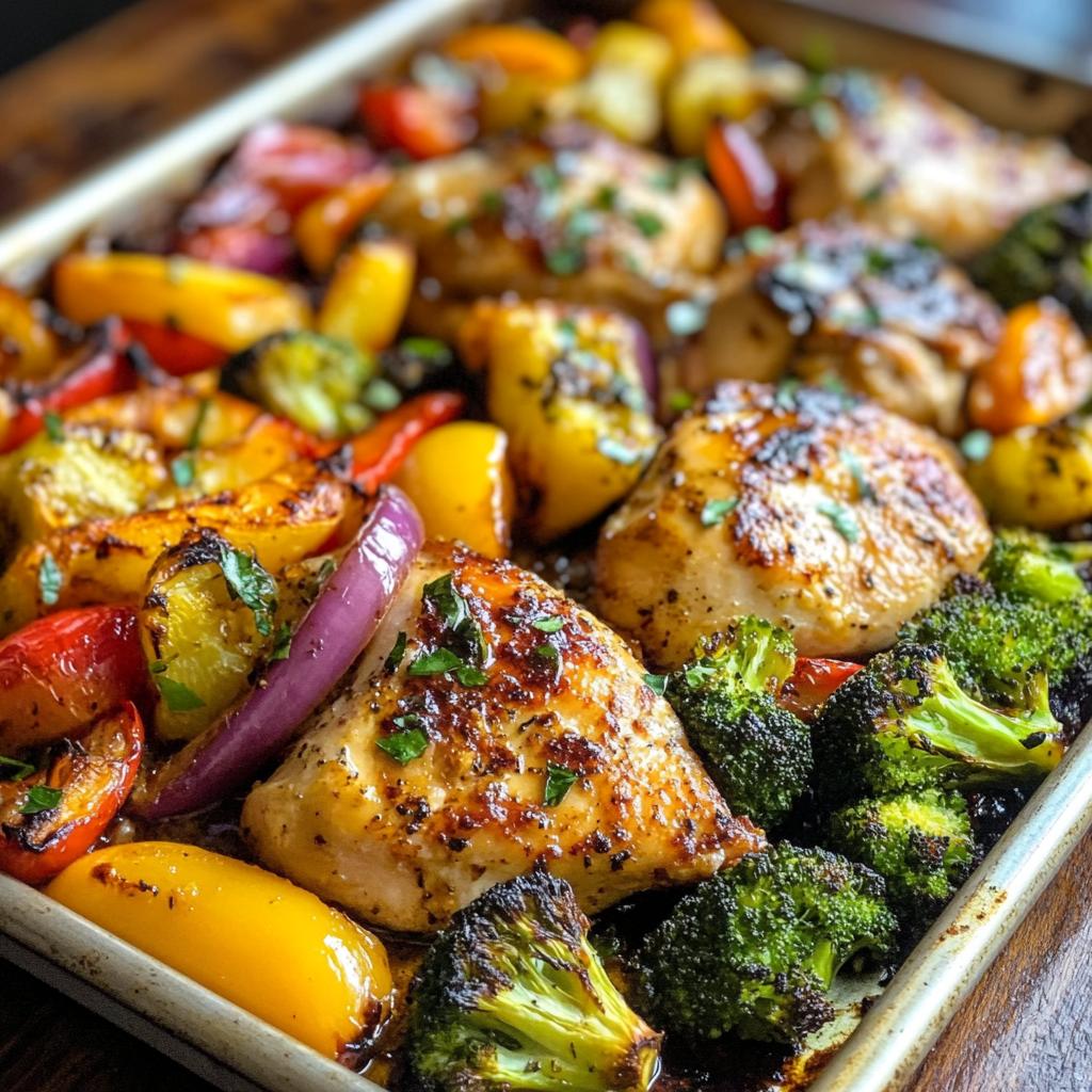 Sheet Pan Garlic Butter Chicken and Veggies - detail 1