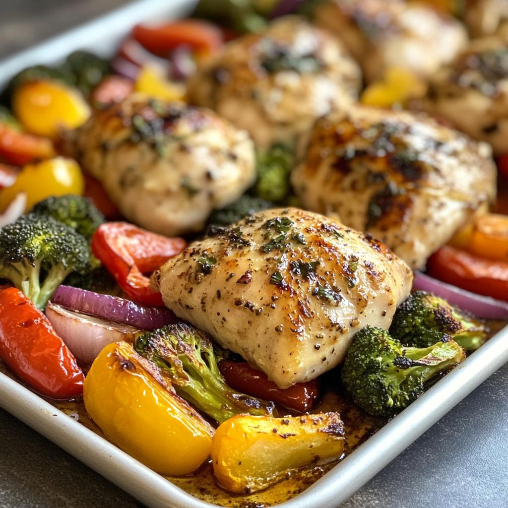 Sheet Pan Garlic Butter Chicken and Veggies